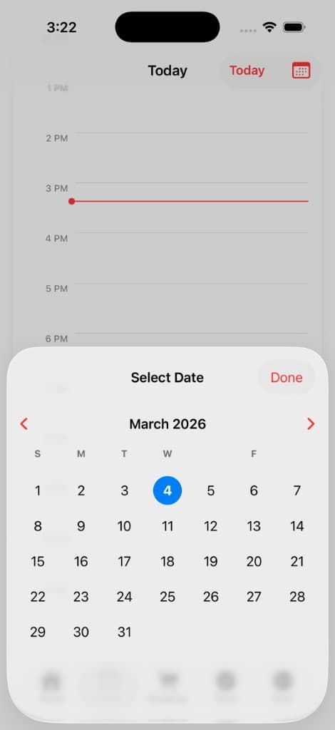 Calendar Screen